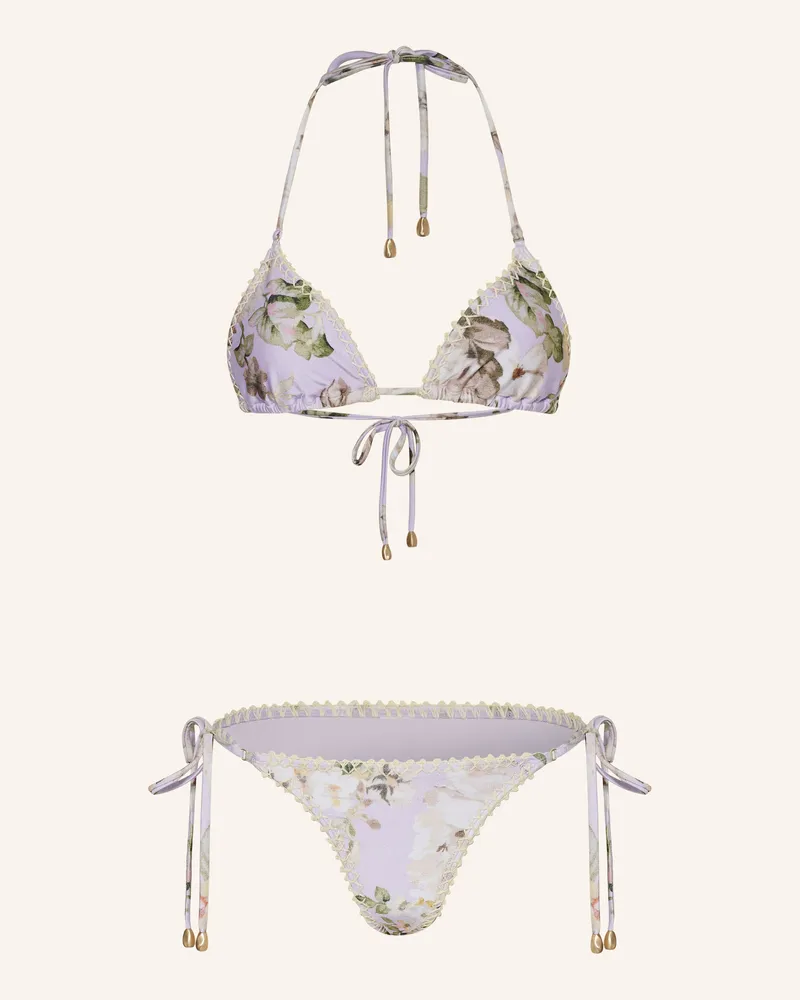 Zimmermann Triangel-Bikini ACACIA Helllila
