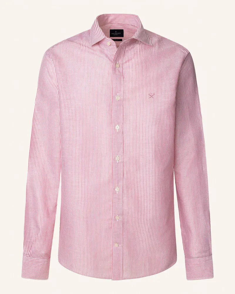 Hackett Freizeithemd LINEN BENGEL STRIPE Rosa