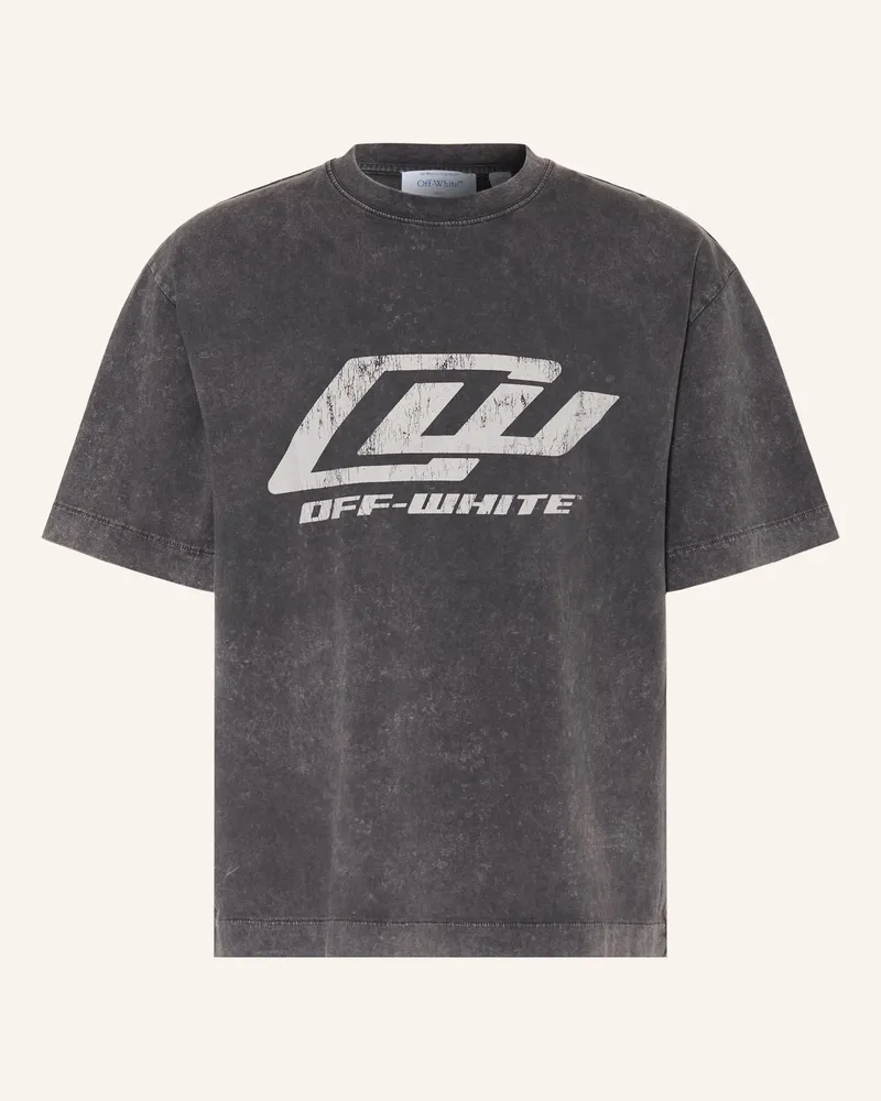 OFF-WHITE T-Shirt schwarz Dunkelgrau