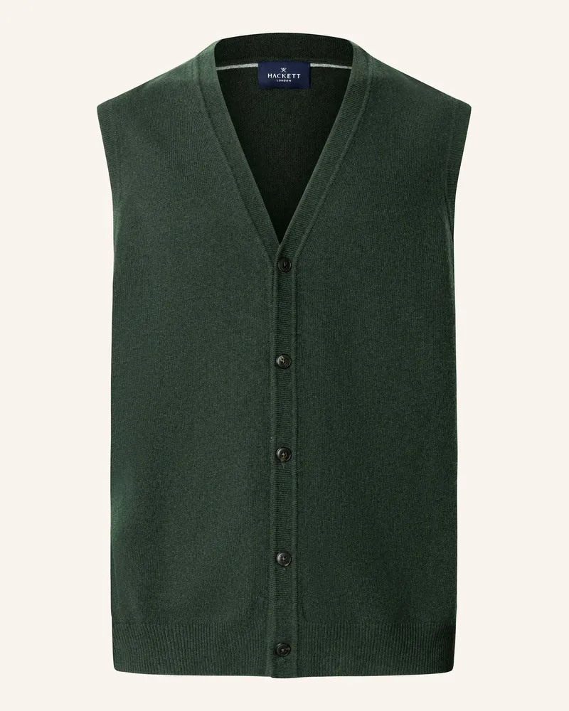 Hackett Pullover Wool Cash Mix Wcoat gruen Grün