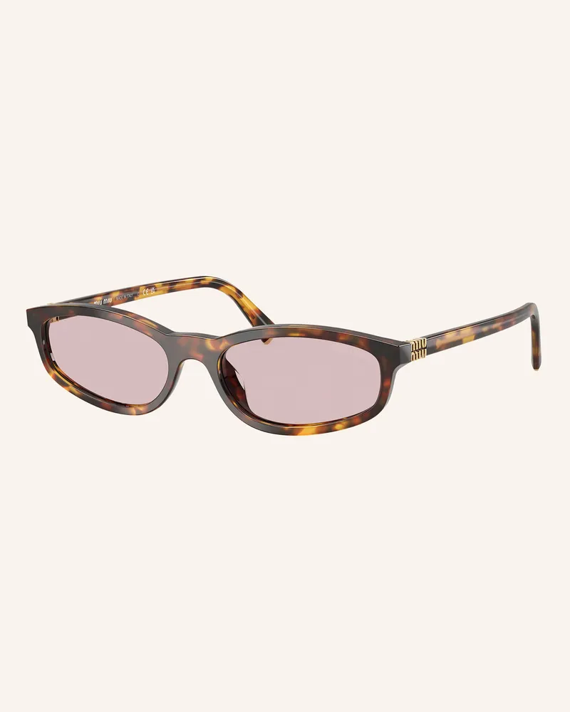 Miu Miu Sonnenbrille Mu a06s braun 14l4i0
