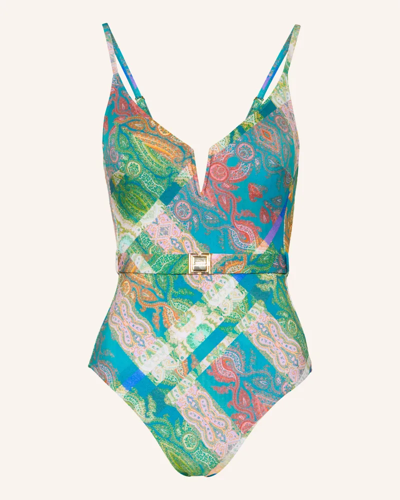 Maryan Mehlhorn Badeanzug Jacquard blau Blau