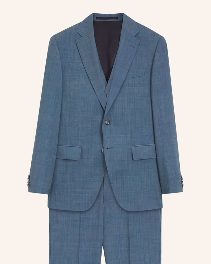 HUGO BOSS Business Anzug H-Jeckson-3pcs-263 Regular Fit blau Hellblau