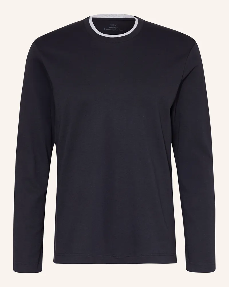 Mey Lounge-Shirt Serie N8TEX 2.0 Schwarz