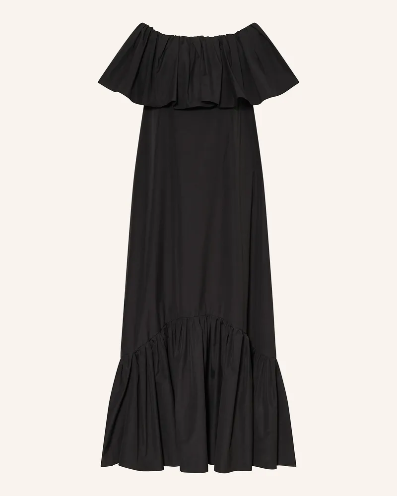 Max Mara Off-Shoulder-Kleid PETALI mit Volants Schwarz