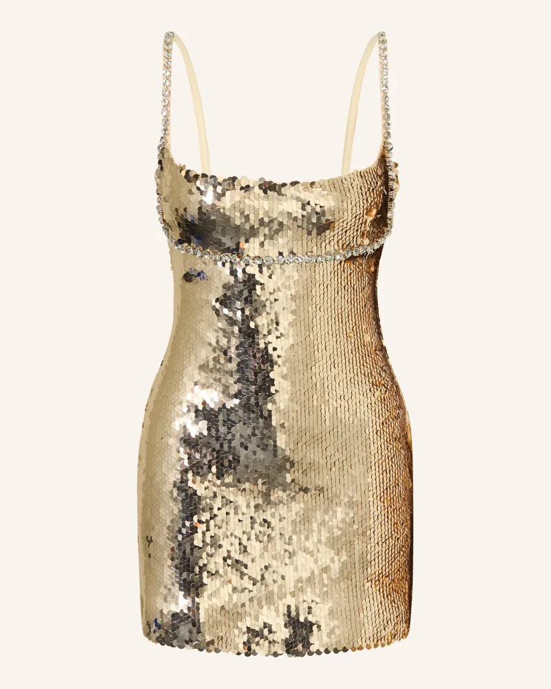 Retrofête Kleid Aderyn Mit Pailetten Und Schmucksteinen gold Gold