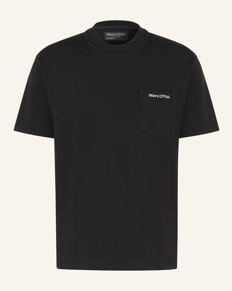 Marc O'Polo T-Shirt schwarz Schwarz