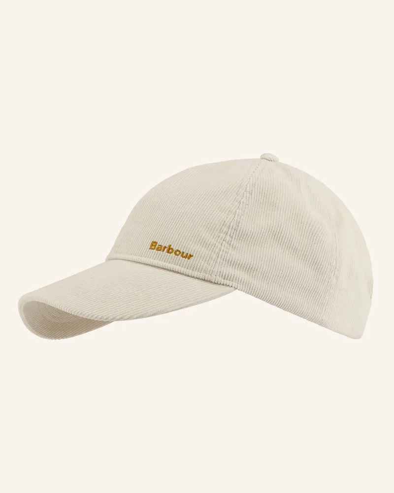 Barbour Cap weiss Beige