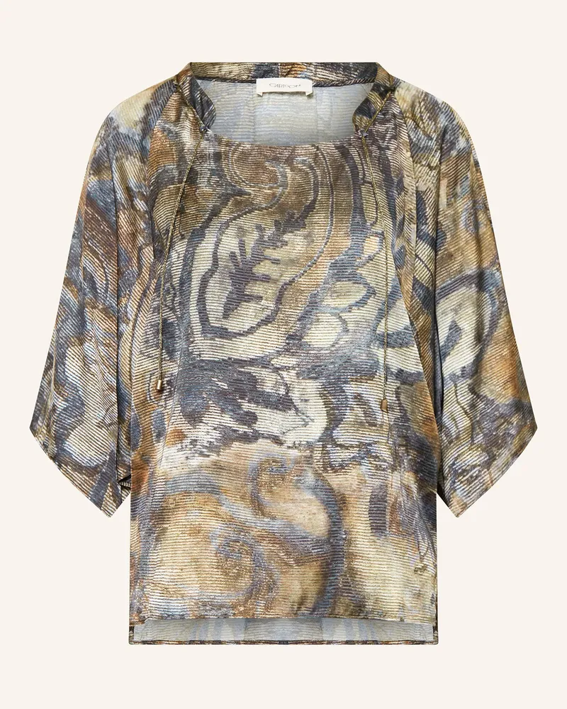 Cartoon Blusenshirt Blau