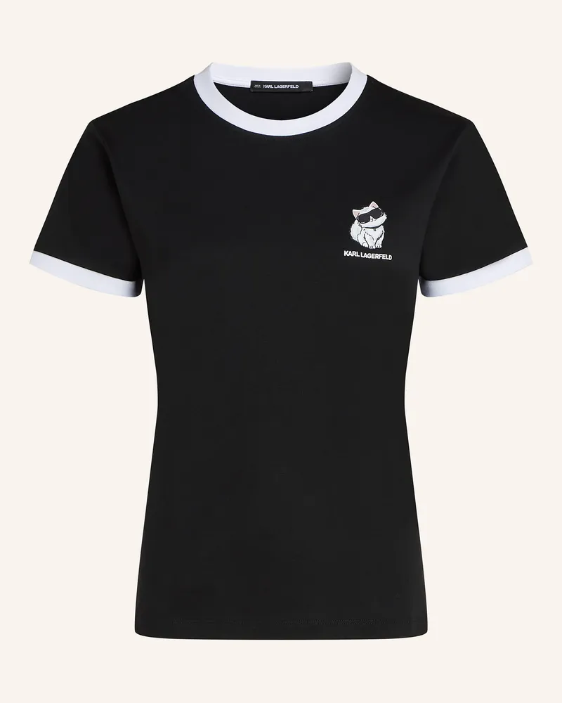Karl Lagerfeld T-Shirt schwarz Schwarz