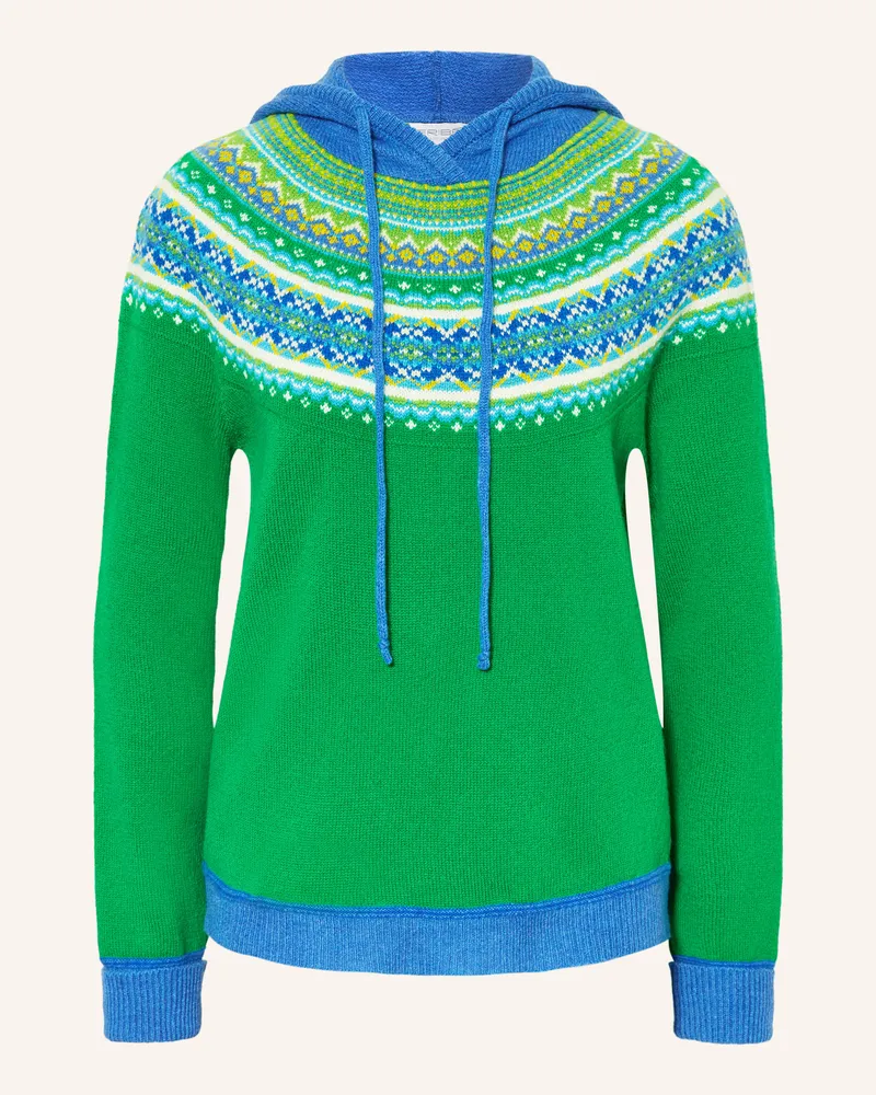 ERIBÉ Strick-Hoodie ALPINE Grün