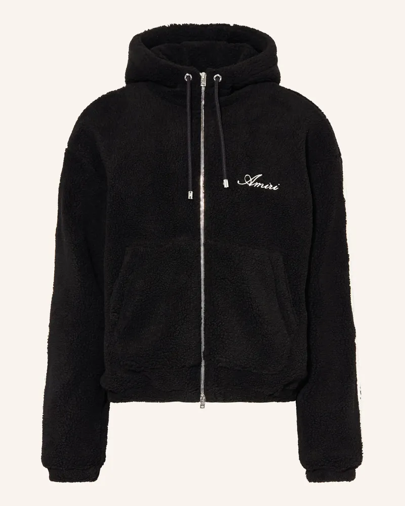 Amiri Teddyfell-Jacke Bones schwarz Schwarz