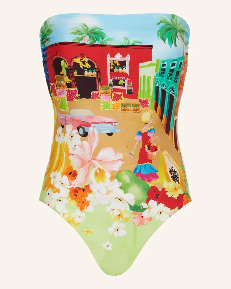 Seafolly Australia Bandeau-Badeanzug CUBA Hellgrün