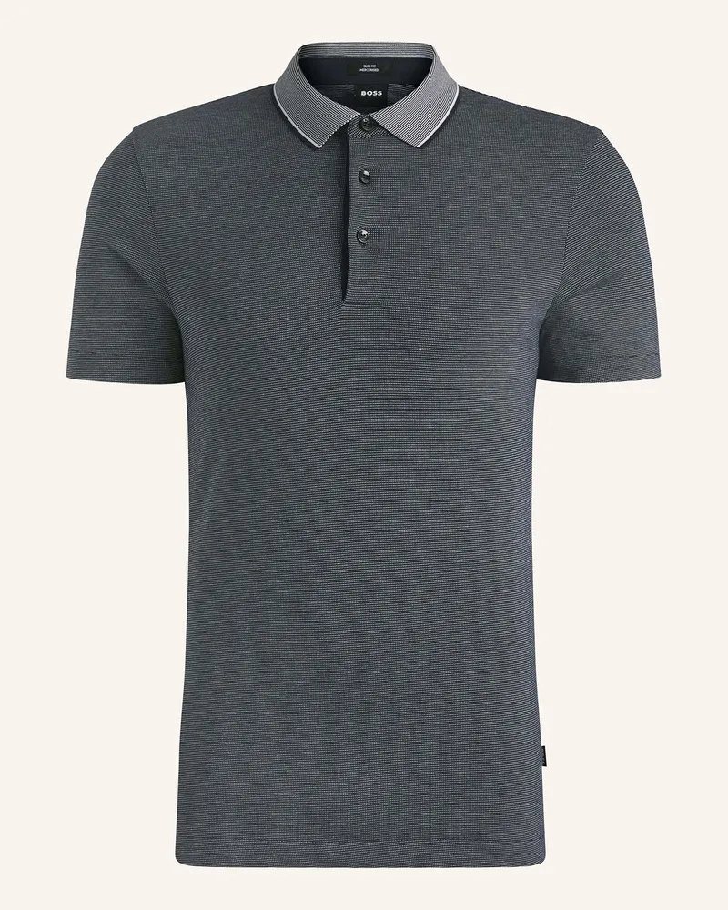 HUGO BOSS Piqué-Poloshirt PITTON Slim Fit Dunkelblau