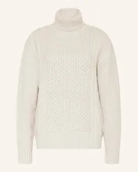 Fabiana Filippi Rollkragenpullover mit Glitzergarn Beige