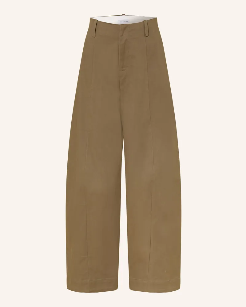 Mrs & HUGS Barrel Jeans gruen Khaki