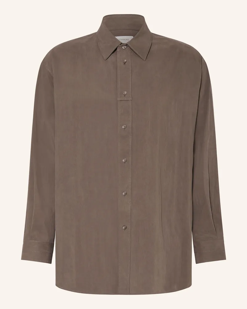 Christophe Lemaire Hemd Comfort Fit Dunkelbraun