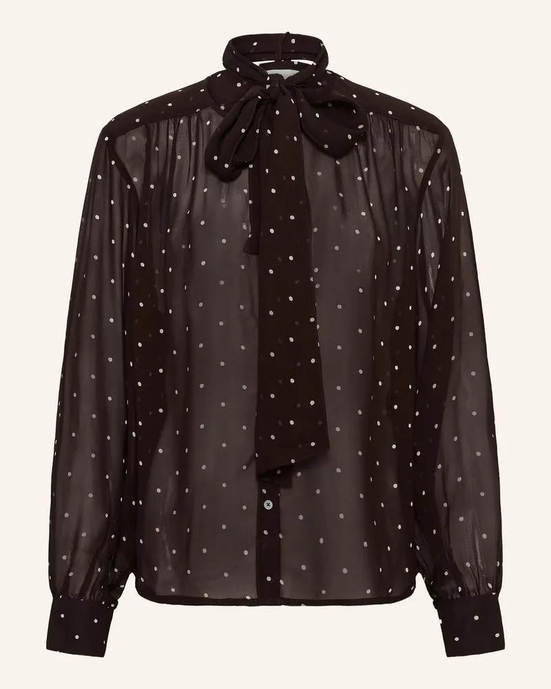Part Two Bluse Mit Abnehmbarer Schluppe braun Dunkelbraun