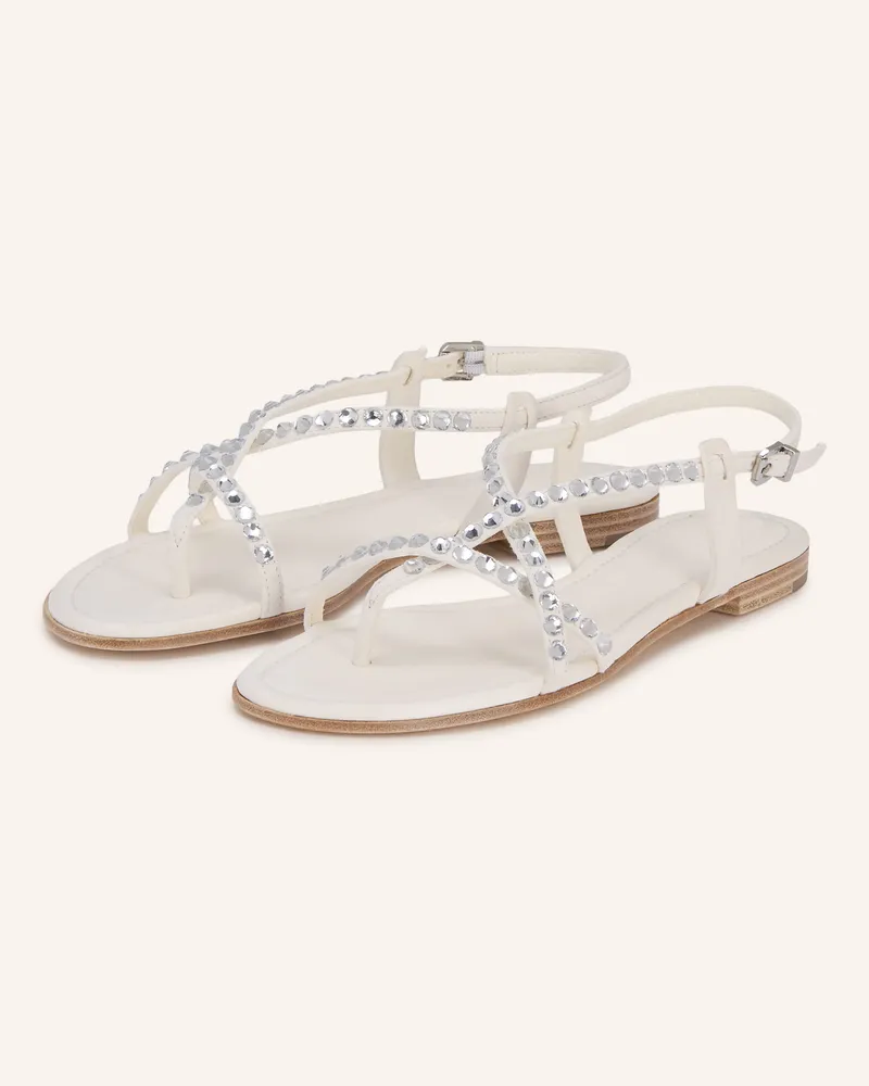 Kennel & Schmenger Zehentrenner ELLE mit Schmucksteinen Weiss