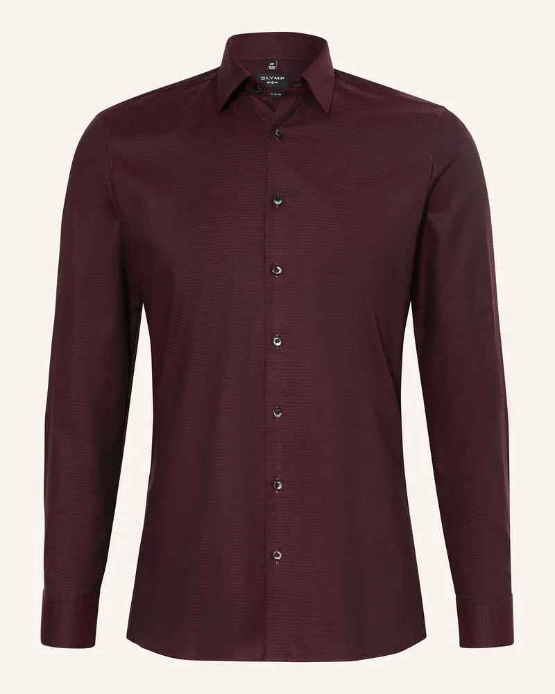 Olymp Hemd No. Six Super Slim rot Dunkelrot