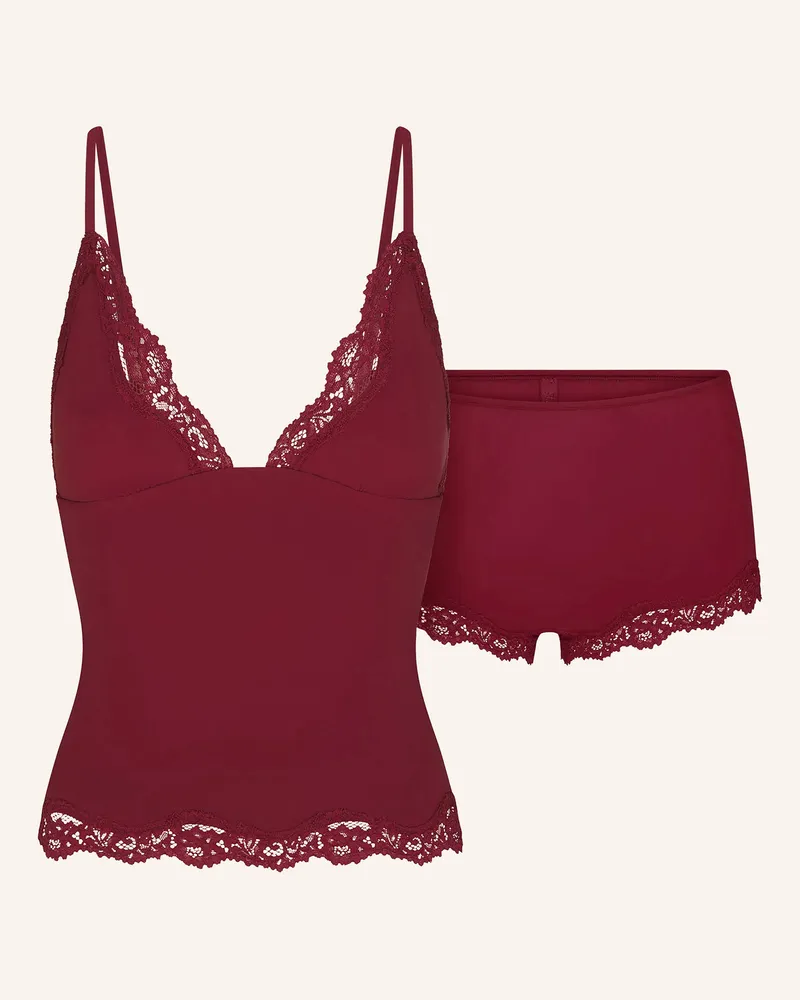 SKIMS Lounge-Set Fits Everybody rot Merlot