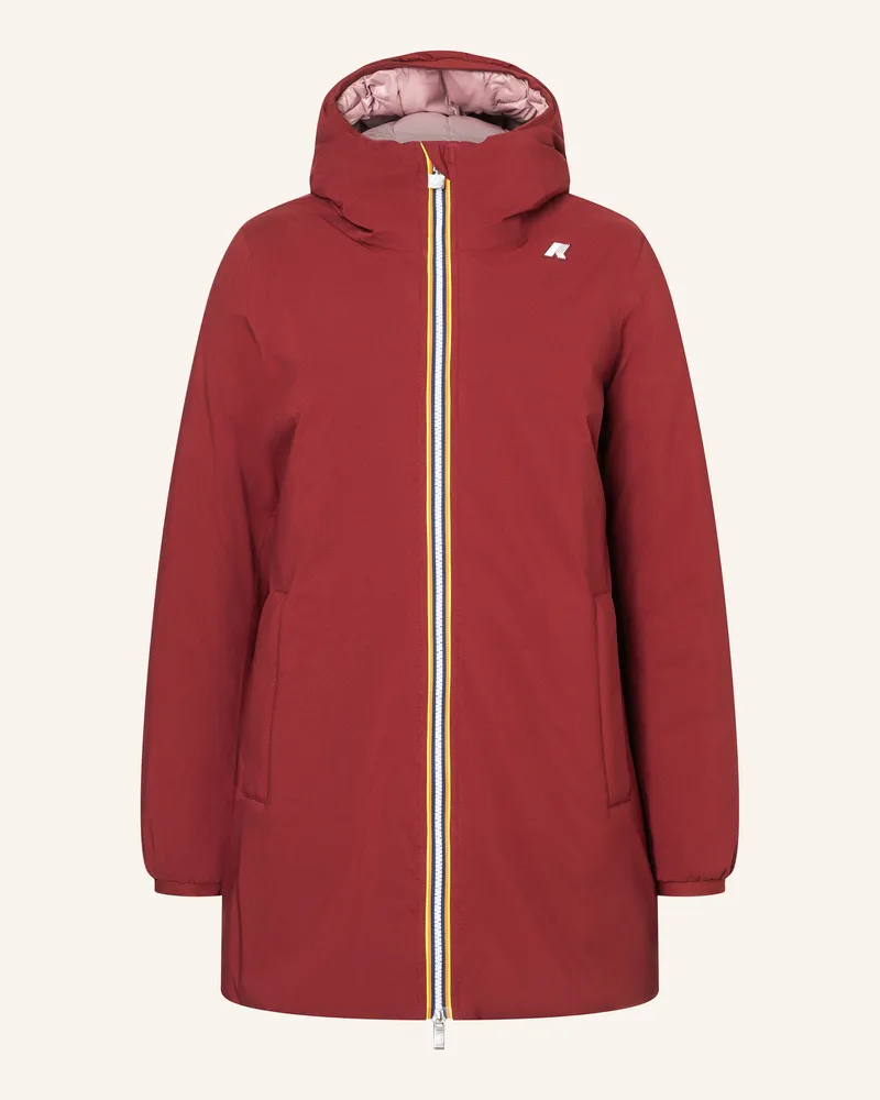 K-Way Winterjacke SOPHIE ST THERMO DOUBLE zum Wenden Rot
