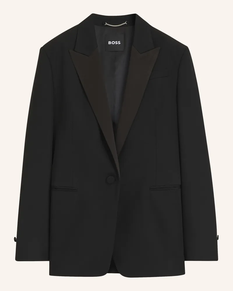 HUGO BOSS Blazer Jeminia Regular Fit schwarz Schwarz