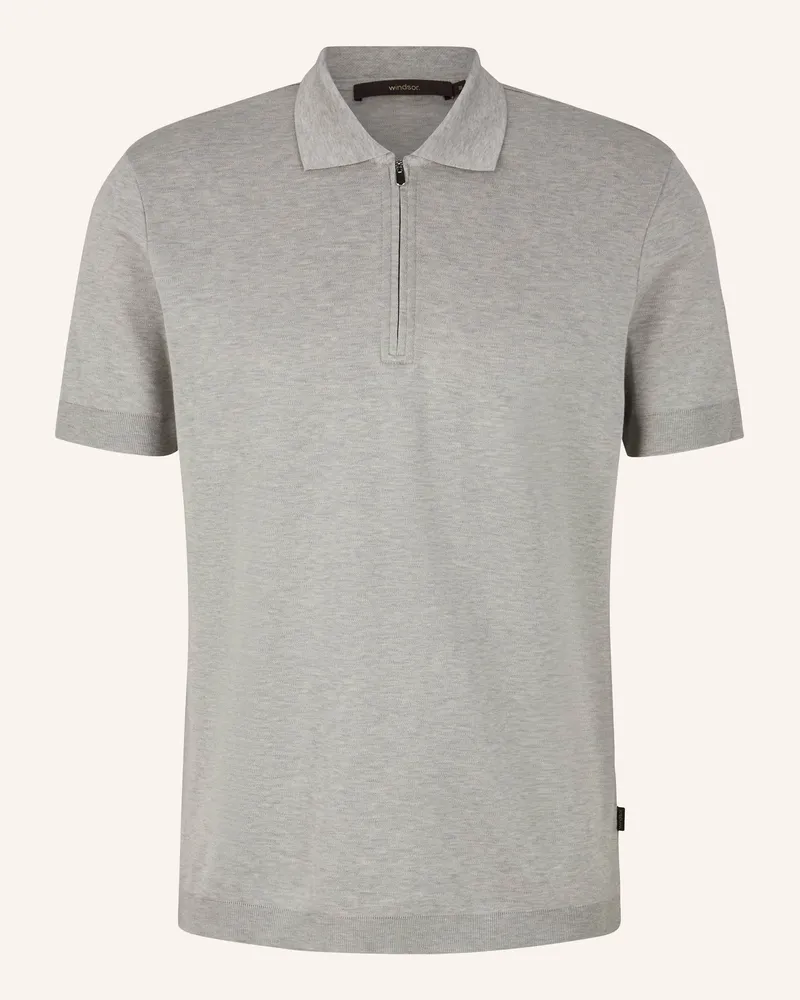 windsor. Poloshirt Hellgrau