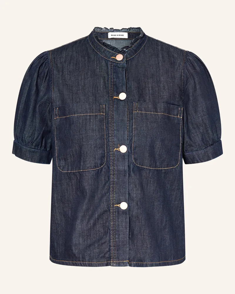 More & More Jeansbluse Dunkelblau