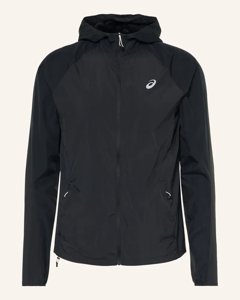 Asics Laufjacke Road schwarz Schwarz