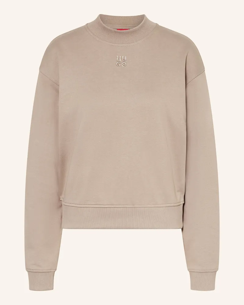 HUGO BOSS Sweatshirt DAXANDRIA Hellbraun