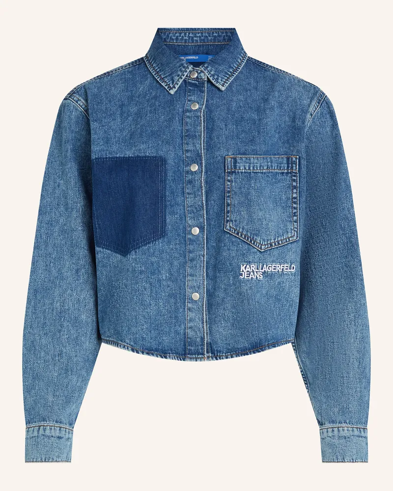 Karl Lagerfeld Bluse Blau