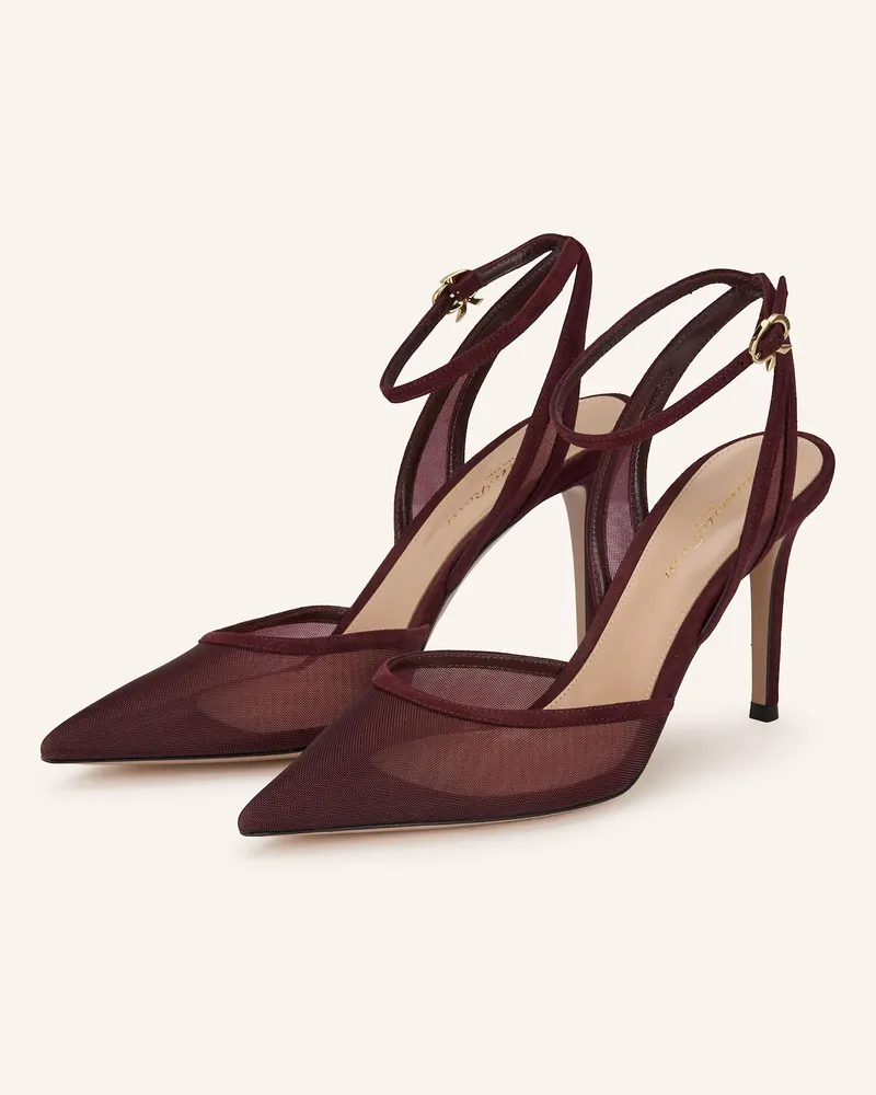 Gianvito Rossi Slingpumps g95504 rot Dunkelrot