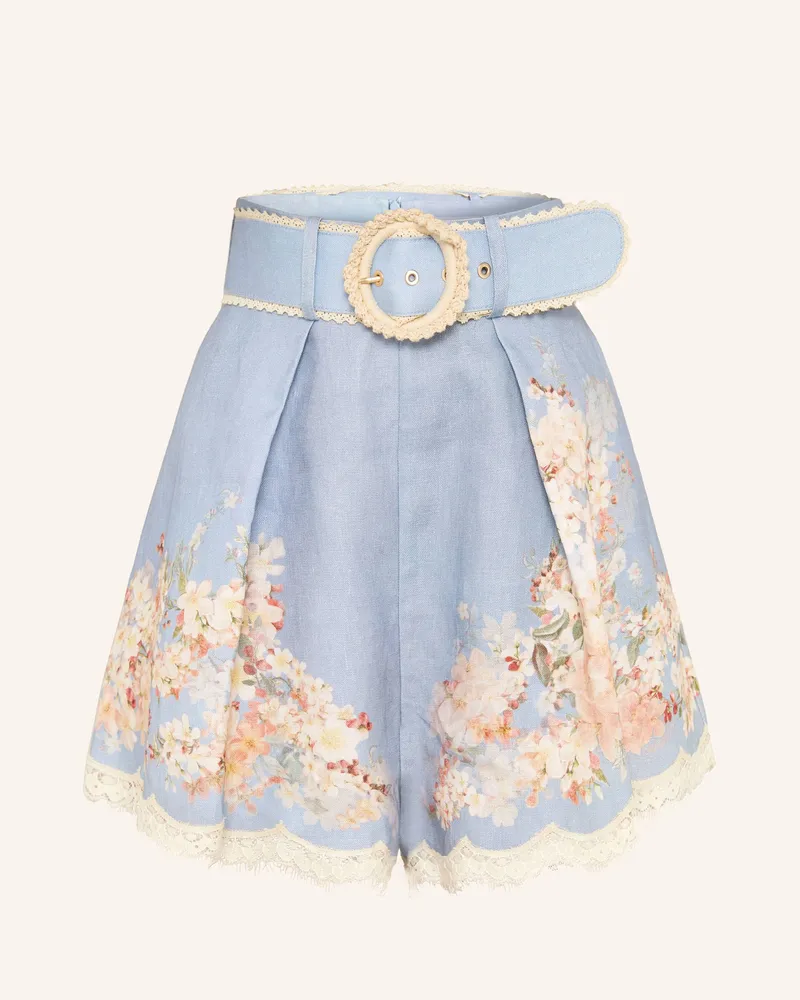 Zimmermann Leinenshorts CASCADIAN Hellblau