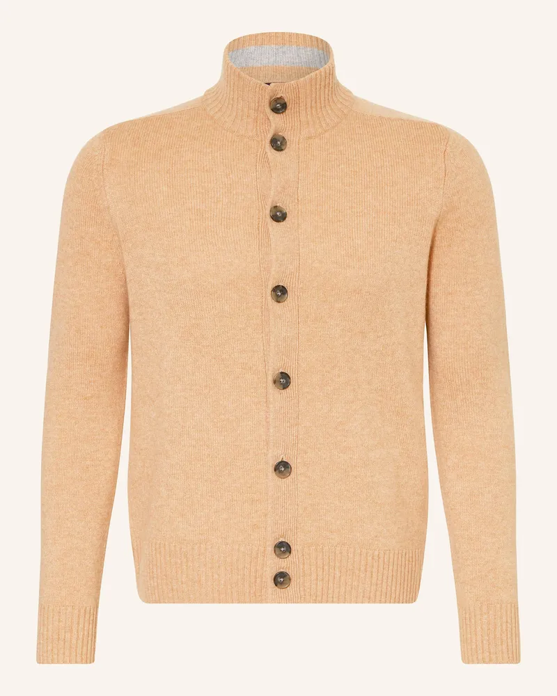 Strokesman's Strickjacke aus Cashmere Beige