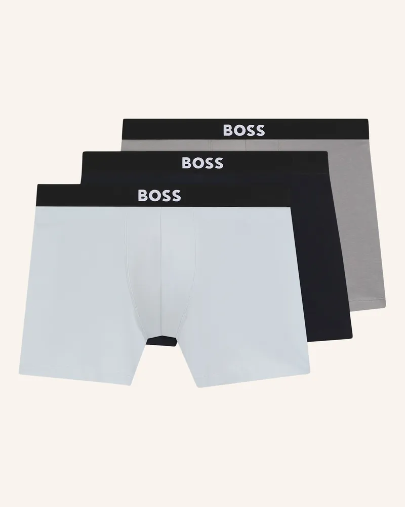 HUGO BOSS 3er-Pack Boxershorts One blau Blau