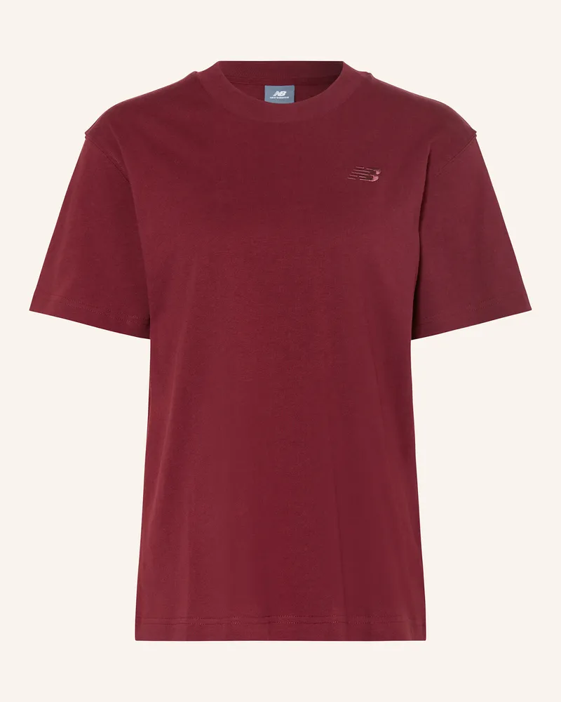 New Balance T-Shirt Athletics rot Dunkelrot
