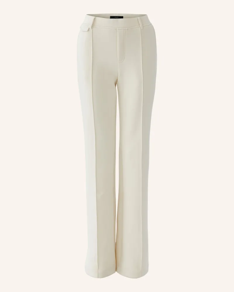 Oui  Hose grau Weiss