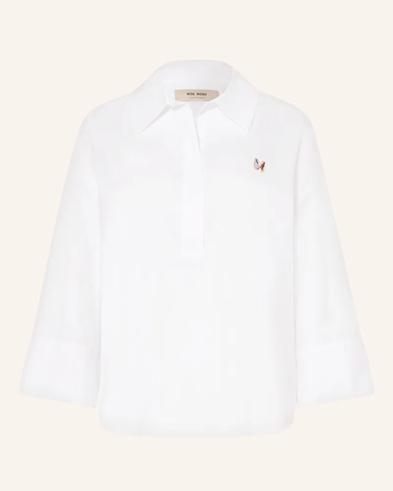 Mos Mosh Blusenshirt Mmbritze Mit 3/4-Arm weiss Weiss