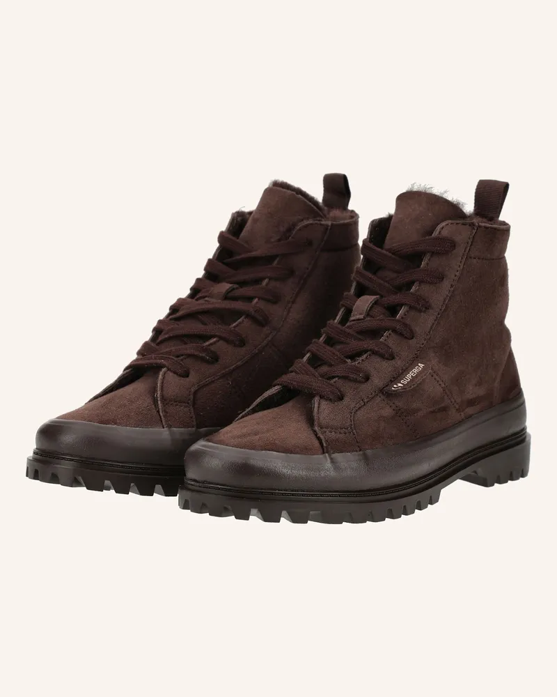 Superga Stiefelette 2341 Alpina Shearling braun Braun