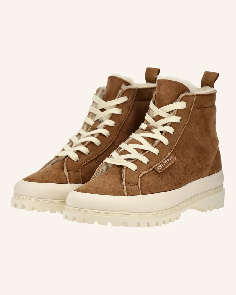 Superga Stiefelette 2341 Alpina Shearling braun Braun