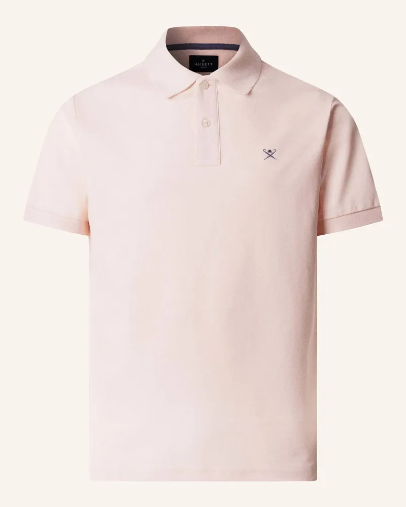 Hackett Poloshirt Slim Fit Logo pink Hellrosa