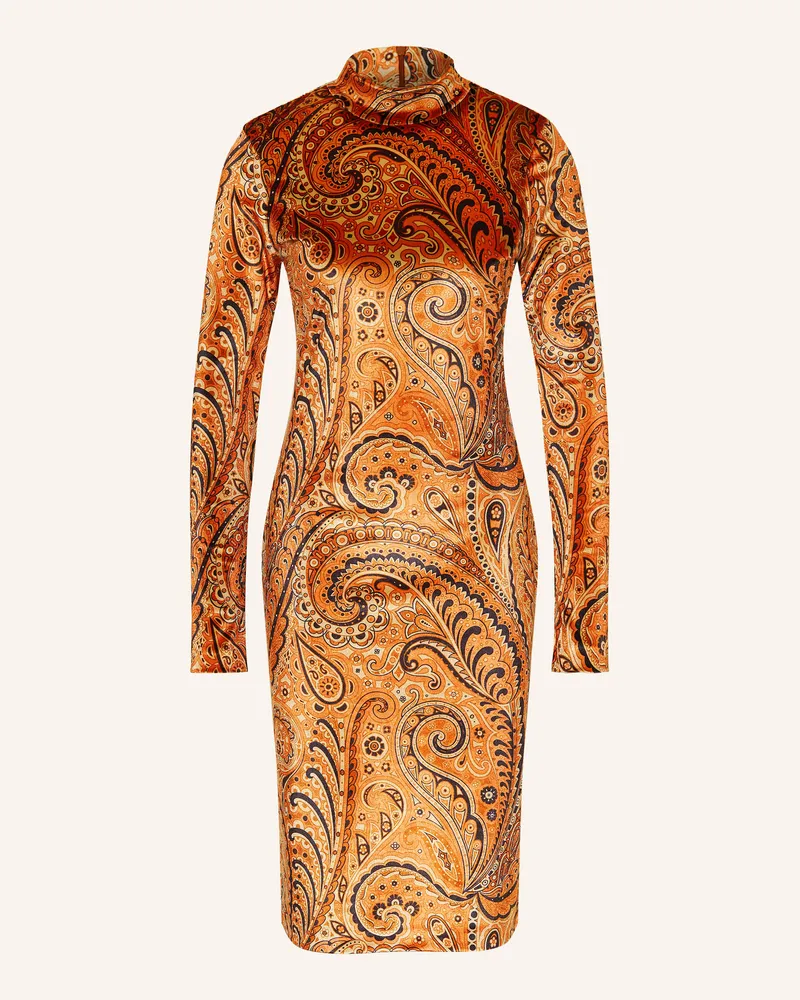 Etro Nickikleid Dunkelorange