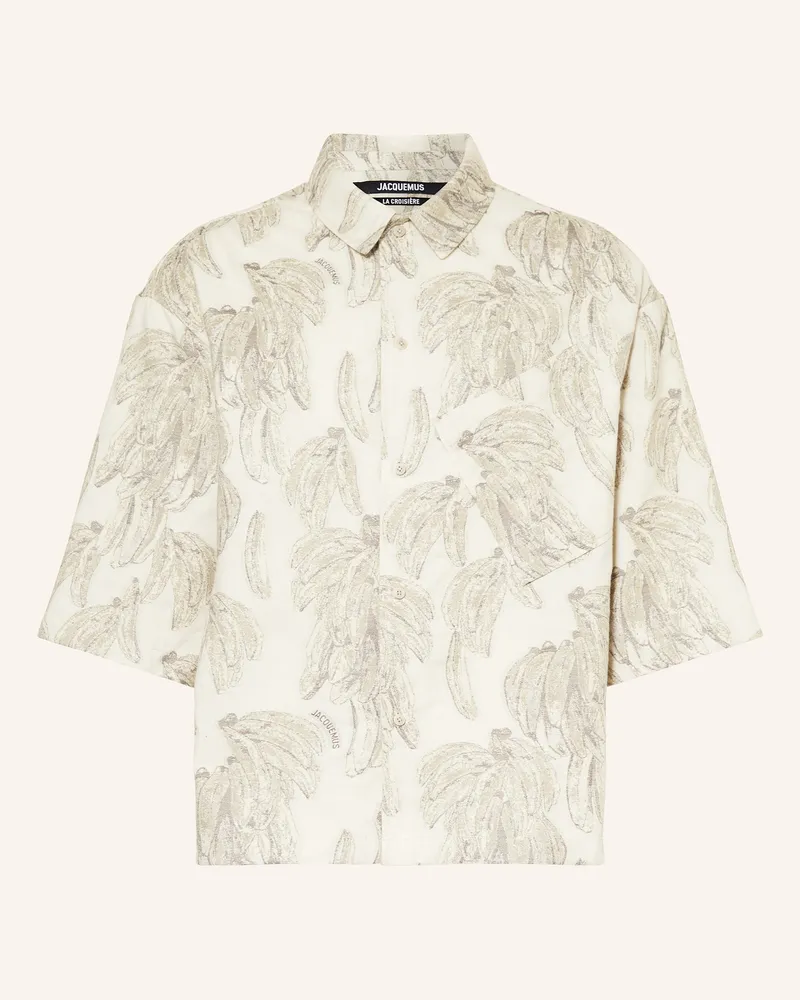 Jacquemus Kurzarm-Hemd LA CHEMISE ALOE Comfort Fit Weiss