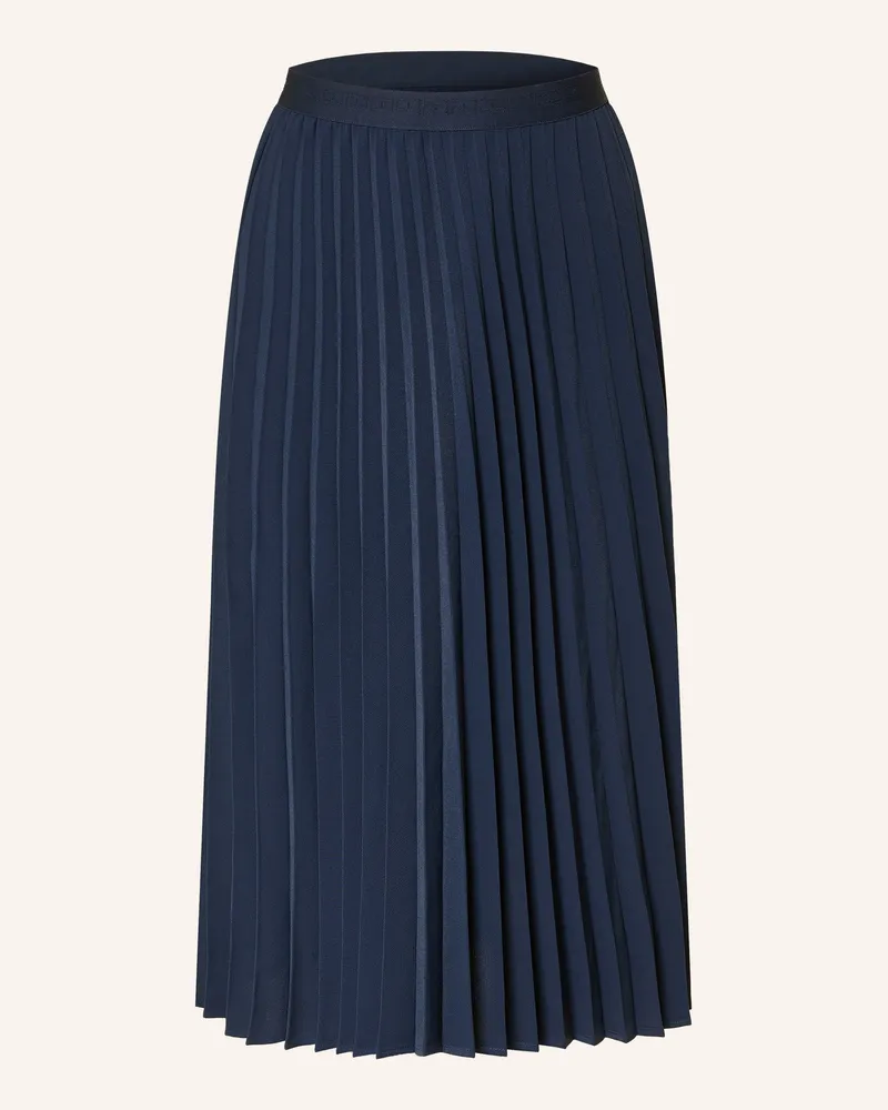 Tommy Hilfiger Faltenrock blau Dunkelblau