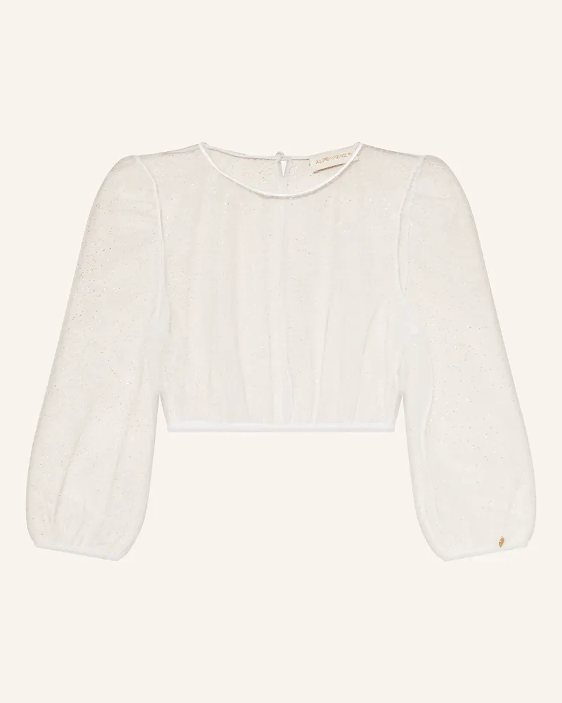 AlpenHERZ Dirndlbluse Kim weiss Weiss