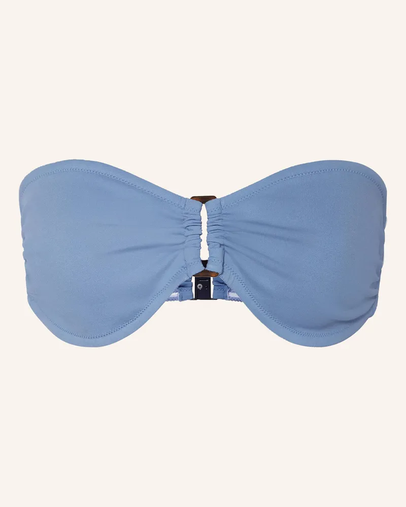 Vilebrequin Bandeau-Bikini-Top SOLID SCULPT Hellblau