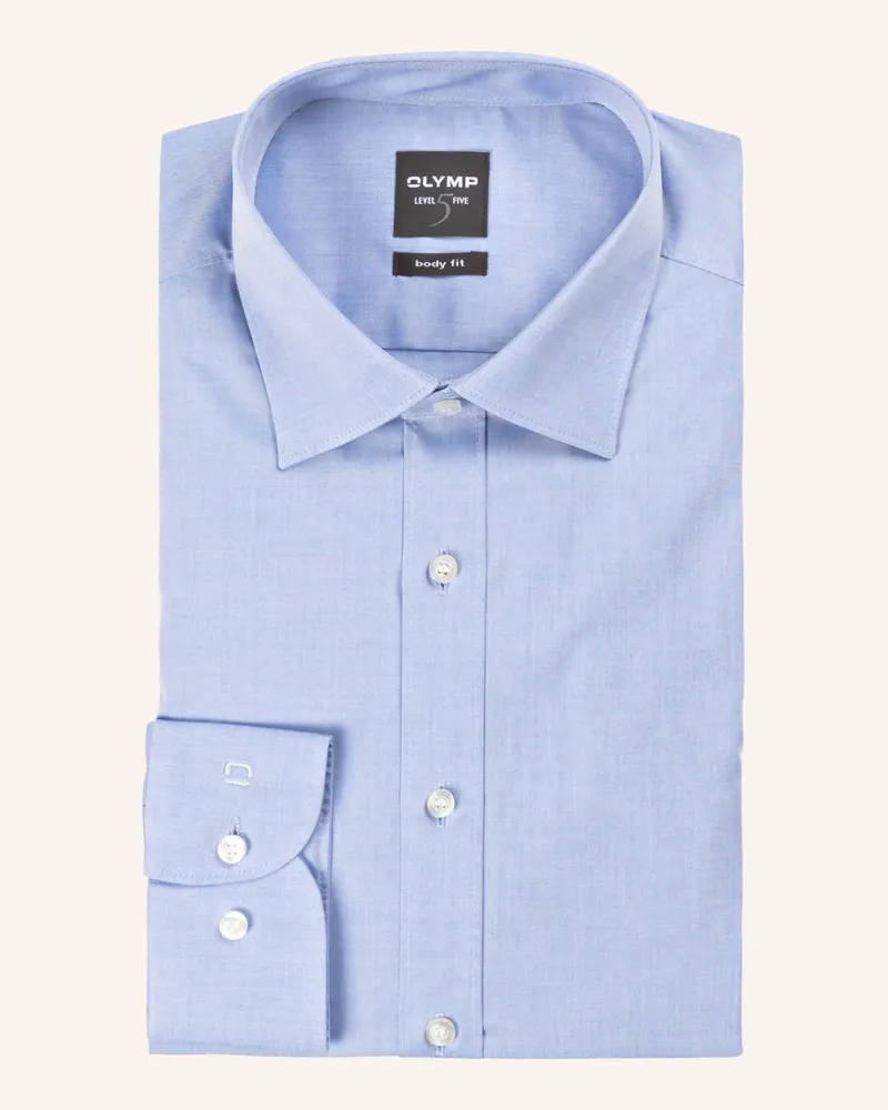 Olymp Hemd Level Five body fit Blau