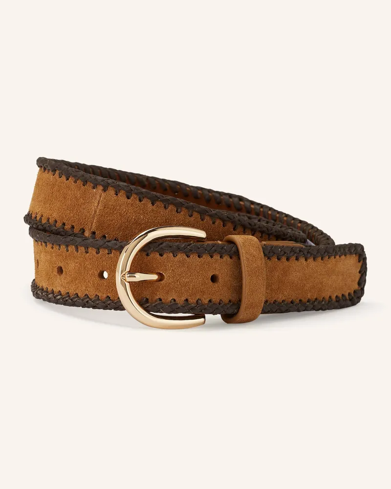 ba&sh Ledergürtel BROSCO Cognac