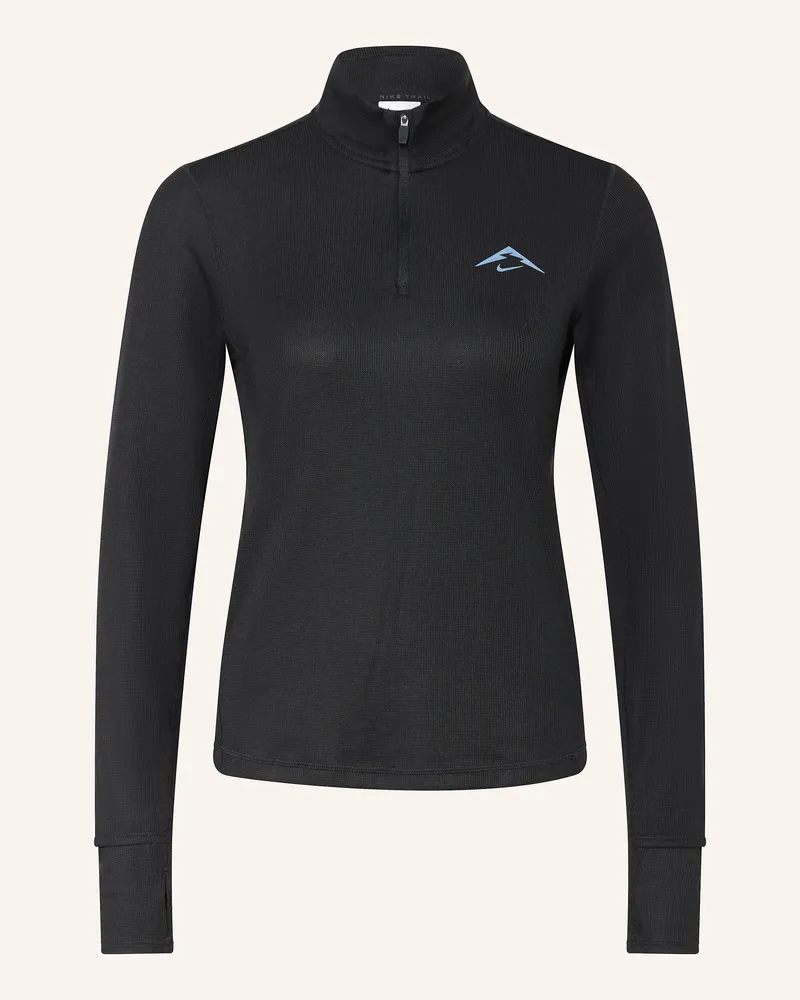 Nike Laufshirt TRAIL Schwarz